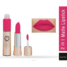 Colors Queen Lip Matte 2-in-1 Long Lasting Gloss Lipstick 8 g - Coral Pink-14