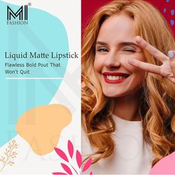 MI FASHION Matte Deep Violet Long Lasting Liquid Lipstick image 2