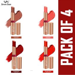 Seven Seas Set of 4 Matte With You Lipsticks-3