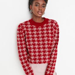 Trendyol Women Red Printed Pullover-image-51