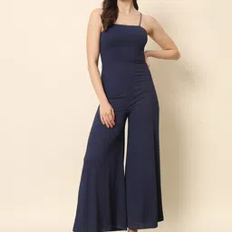 Trend Arrest Ribbed Shoulder Straps Basic Jumpsuit-34