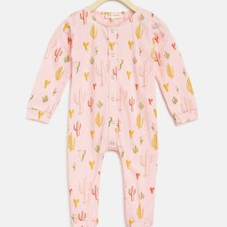 am ma Kids Pink & Orange Printed Sleepsuit-image-14