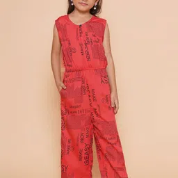 BAESD Girls Printed Basic Jumpsuit-image-32