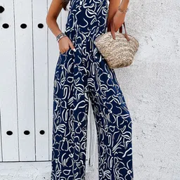 StyleCast Women Printed Sleeveless Basic Jumpsuit-image-19