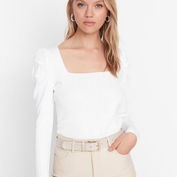 Trendyol Women Off White Ribbed Pullover-image-76