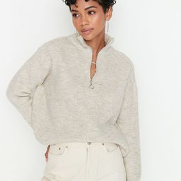 Trendyol Women Grey Pullover-picture-7