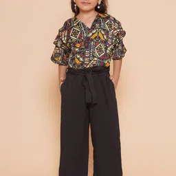 BAESD Girls Floral Printed V-Neck Basic Jumpsuit-image-43