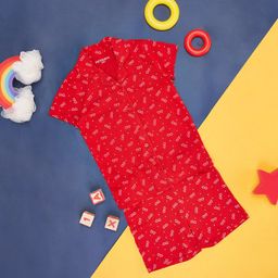 Pantaloons Junior Girls Printed Nightdress-image-58