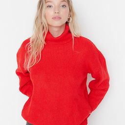 Trendyol Women Red Pullover-image-14