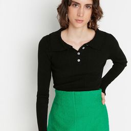 Trendyol Women Black Solid Pullover-picture-39