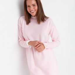 Trendyol Women Pink Longline Pullover-image-38