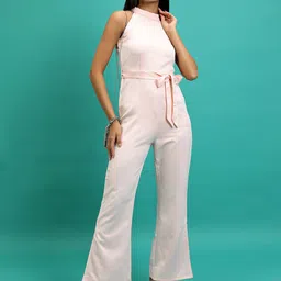 Tokyo Talkies Round Neck Basic Jumpsuit With Belt-picture-18