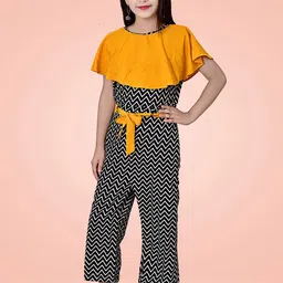 BAESD Girls Printed Crepe Basic Jumpsuit-image-68