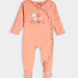 MiArcus Infant Girls Snoopy Printed Cotton Sleepsuit-image-50