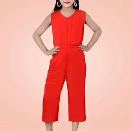 BAESD Girls V-Neck Sleeveless Basic Jumpsuit-image-10
