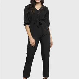 Magnetic Designs Women Black Basic Jumpsuit-image-33