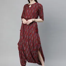 KALINI Printed Round Neck Jumpsuit-picture-17