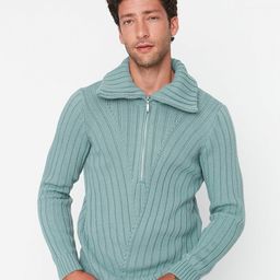 Trendyol Men Self Design Pure Acrylic Pullover-image-14
