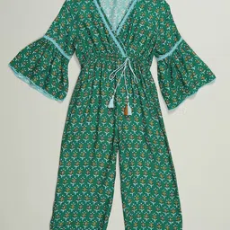 Biba Girls Printed V-Neck Basic Jumpsuit-image-23
