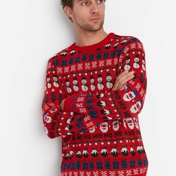 Trendyol Men Red Printed Pullover-image-52