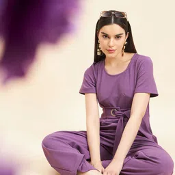 Gipsy Front Buckel Regular Basic Jumpsuit-picture-43