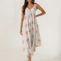 Pasha Printed Shoulder Straps Palazzo Jumpsuit-picture-41