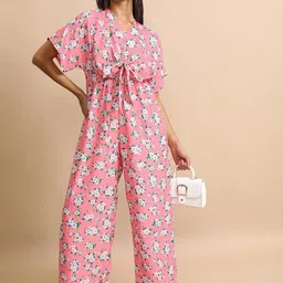 Tokyo Talkies Floral Printed Basic Jumpsuit-image-72