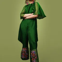 FIRKI Embroidered Silk Basic Jumpsuit-picture-53