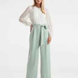 Forever New Lace Panelled Basic Jumpsuit-35