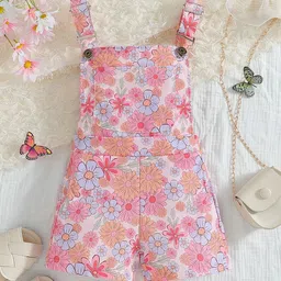 StyleCast x Revolte Girls Printed Shoulder Straps Cotton Basic Jumpsuit-image-82