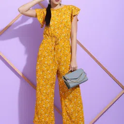 SQew Floral Printed Basic Jumpsuit-picture-11