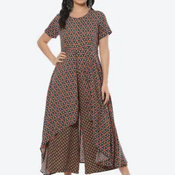 Biba Printed Layered Basic Jumpsuit-picture-51