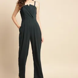 WoowZerz Women Green Solid Basic Jumpsuit-picture-37