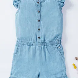 Ed-a-Mamma Girls Band Collar Cotton Jumpsuit-35