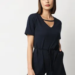 Blamblack Women Navy Blue Jumpsuit-picture-5