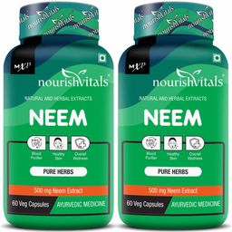 NourishVitals Neem - Pack of 2,  60 veggie capsule(s) -image-84