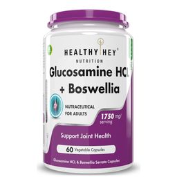 HealthyHey Nutrition Glucosamine HCL with Boswellia,  60 capsules -14