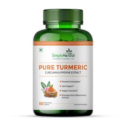 Simply Herbal Pure Turmeric,  60 capsules -27