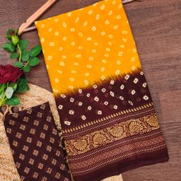 Paisley, Floral Print, Geometric Print Daily Wear Georgette Saree-22