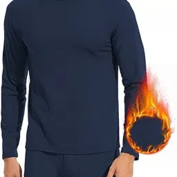 Kevat Gems JBI OSWAL Men'sBlended BodyWarmer Upper Top Thermal (Blue) Men Top Thermal-image-96