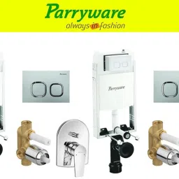 Half Frame Concealed Cistern, with divater body upper Praseo set of 2 pic 052 Dual Flush Tank-picture-5