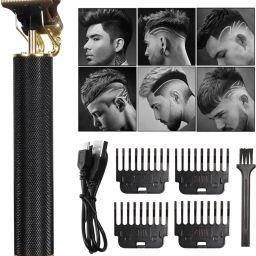 MUSLEK Professional 799 Golden Rechargeable Golden Trimmer Beard Trimmer M53 Trimmer 60 min Runtime 4 Length Settings-image-55