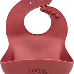 Silicone Bib for Babies & Kids - Adjustable, Soft Edge, Food Catcher for Feeding-image-53
