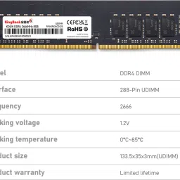 KINGBANK 2666 MHz KDPN/KDNN DDR4 8 GB (Single Channel) PC DDR4 UDImm (DDR4 UDIMM) image 5