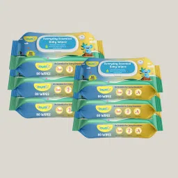 Soft Cleansing Baby Wipes with Aloe Vera & Vitamin E - 80x6 Counts-image-94
