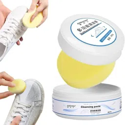 Rajvi White Shoe Cleaning Cream, Sneaker Stain Cleaning Cream (Pack of 1) Canvas, Leather, Patent Leather, Synthetic Leather, Sports Shoe Cream-image-37