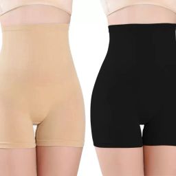 Pack of 2 Women Hipster Black, Beige Panty-image-3