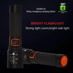 aubade 035 (ZOOMABLE METAL TORCH)5 Modes Flashlight, Super Bright Cree T6 LED Light Torch image 3