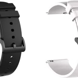 TooHype 22mm Soft Pack of 2-Black & White (compatible Watch List In Photo & Description) 22 mm Silicone Watch Strap-image-13