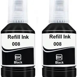 HYNEAR 008 Refill Ink Use for Epson L6460/L6490/L6550/L6570/L15150/L15160 Printer(2pcs) Black - Twin Pack Ink Bottle-14